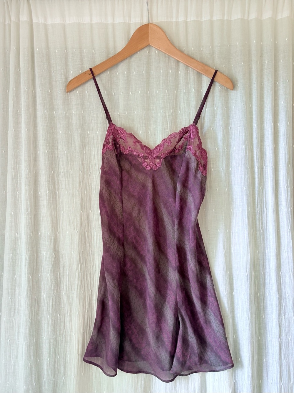 Victoria's Secret Plum Lace-Trim Slip